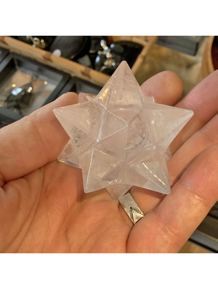 Étoile Sirius en Cristal de Roche - 110 Grammes