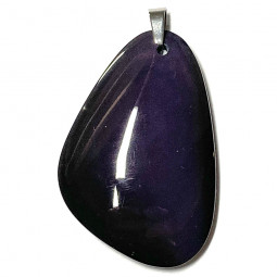 Pendentif Cabochon en Obsidienne Oeil Céleste - 37mm
