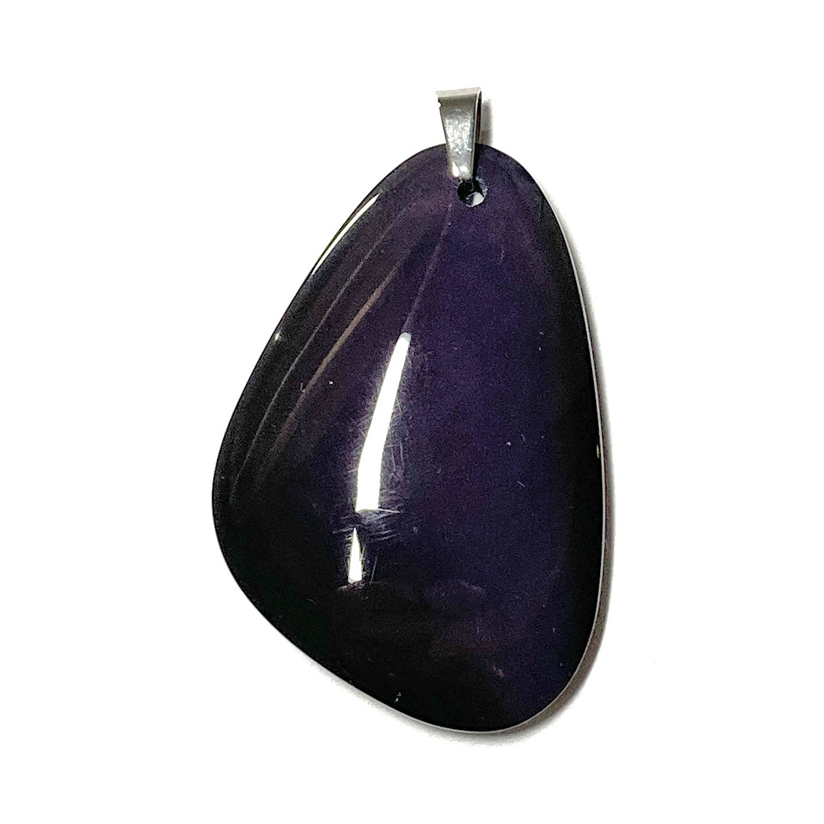 Pendentif Cabochon en Obsidienne Oeil Céleste - 37mm