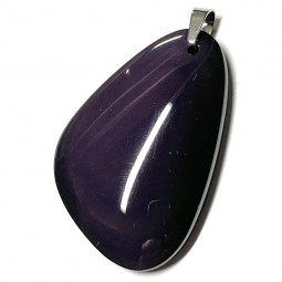 Pendentif Cabochon en Obsidienne Oeil Céleste - 37mm