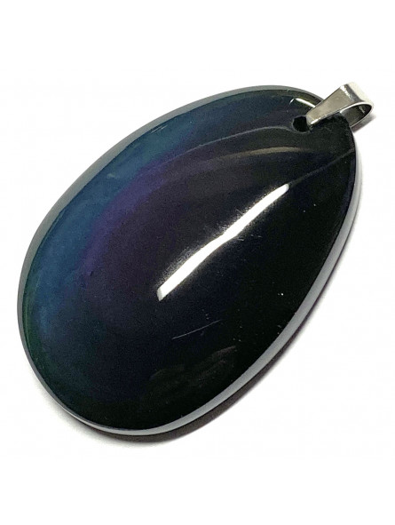 Pendentif Cabochon en Obsidienne Oeil Céleste - 42mm