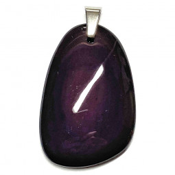 Pendentif Cabochon en Obsidienne Oeil Céleste - 40mm