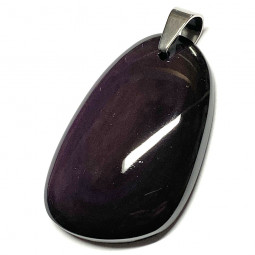 Pendentif Cabochon en Obsidienne Oeil Céleste - 40mm