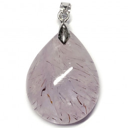 Pendentif en Améthyste Rutile - Forme Goutte