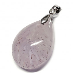 Pendentif en Améthyste Rutile - Forme Goutte