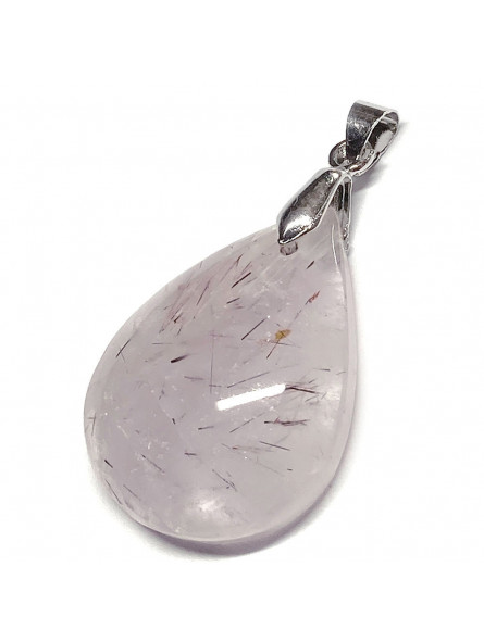Pendentif Cabochon en Améthyste Rutile - Forme Goutte
