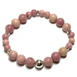 Bracelet Création en Rhodonite - Création Originale