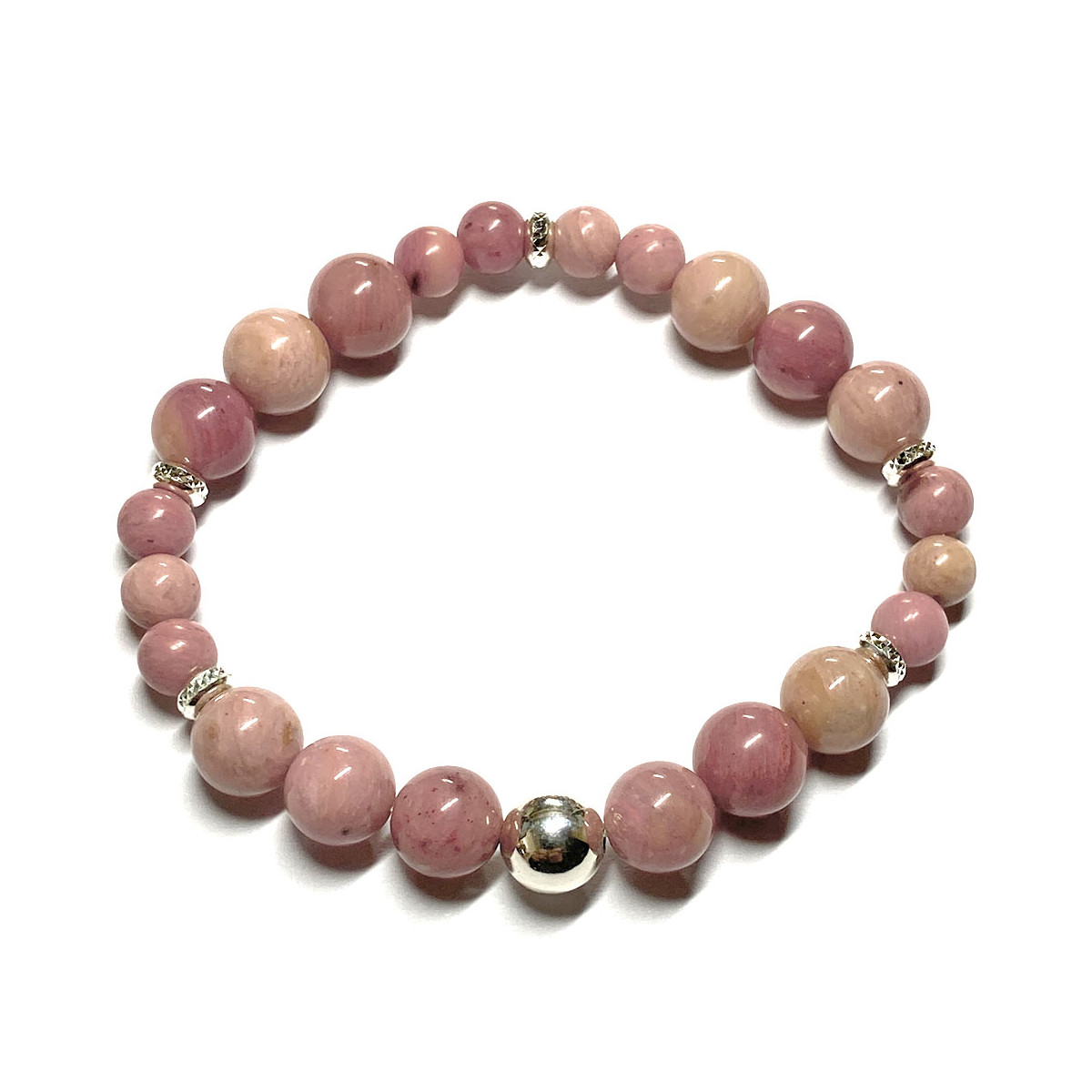 Bracelet Création en Rhodonite - Création Originale