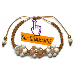 Bracelet Boules Macramé en...