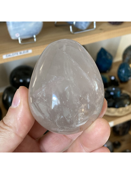 Oeuf en Cristal de Roche - 66mm