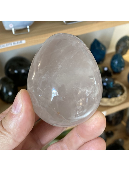 Oeuf en Cristal de Roche - 66mm