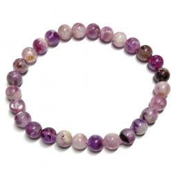 Bracelet Boules en Lépidolite Violette EXTRA