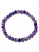 Bracelet en Améthyste - Boules Facettées