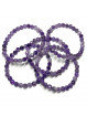 Bracelet en Améthyste - Boules Facettées