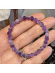 Bracelet en Améthyste - Boules Facettées