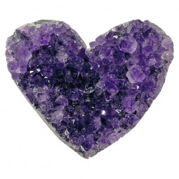 Druse d'Améthyste en Coeur - 54 Grammes