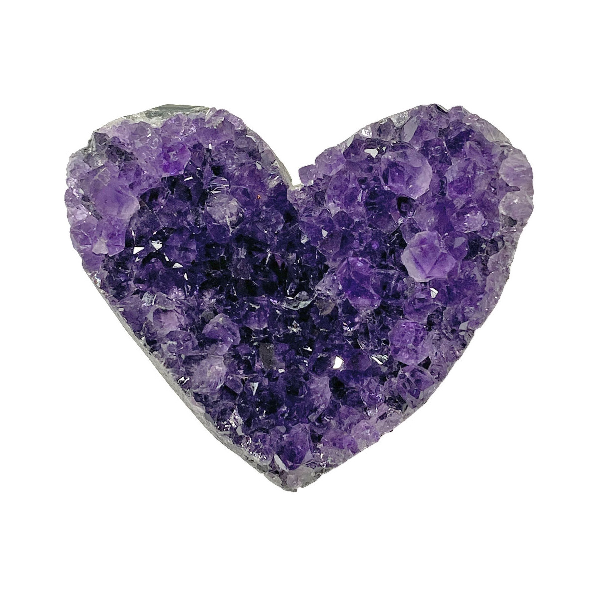 Druse d'Améthyste en Coeur - 54 Grammes