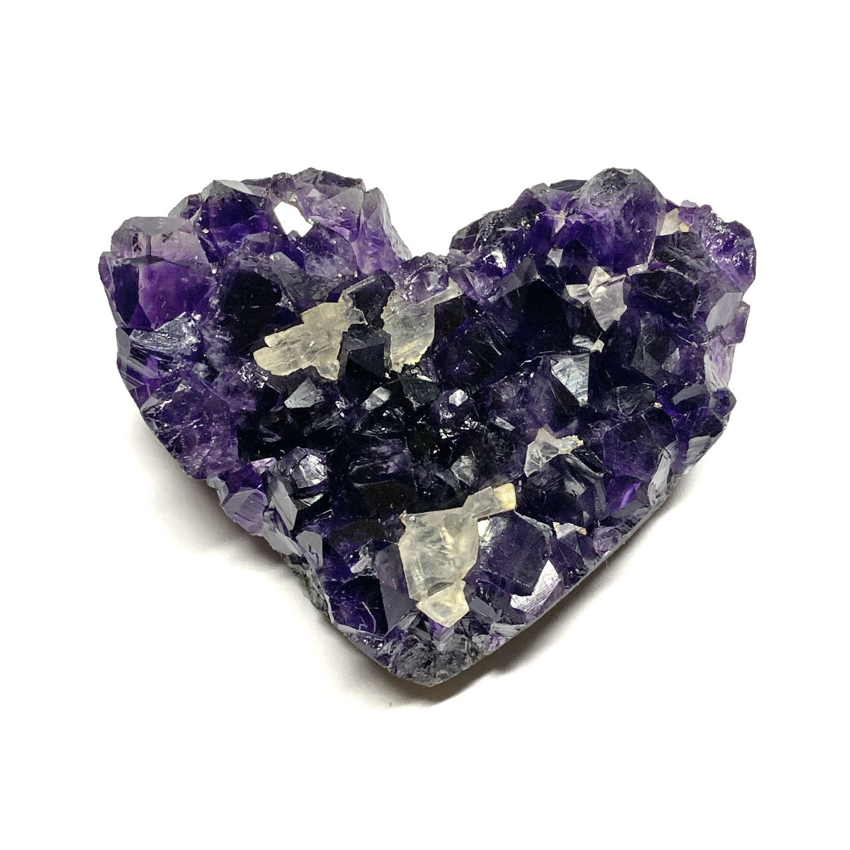 Druse d'Améthyste en Coeur - 105 Grammes