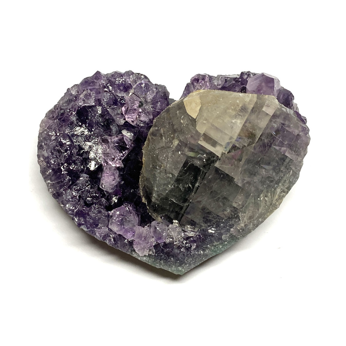 Druse d'Améthyste en Coeur - 198 Grammes