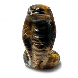 Statuette Cobra en Oeil de Tigre