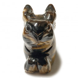 Statuette Lapin en Oeil de Tigre