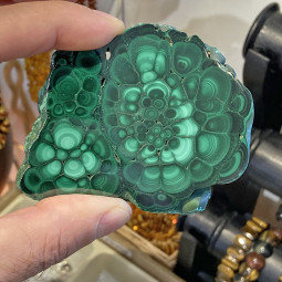 Tranche de Malachite de 9cm
