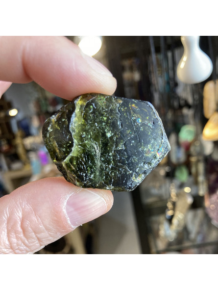 Tranche de Tourmaline Verte (Verdélite)