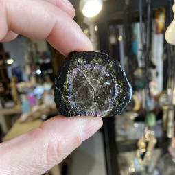 Tranche de Tourmaline Melon d’Eau (Elbaïte)