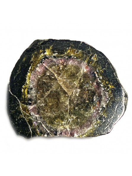 Tranche de Tourmaline Melon d’Eau (Elbaïte)