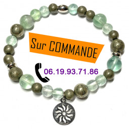 Bracelet Boules en Pyrite &...