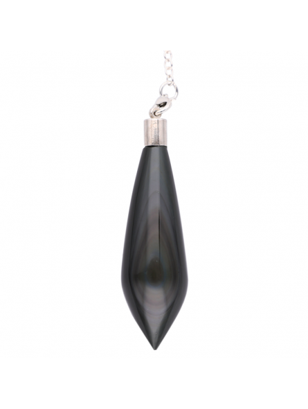 Pendule Obsidienne en Oeil Céleste - Arcanis Pendule Obsidienne en Oeil Céleste - Arcanis