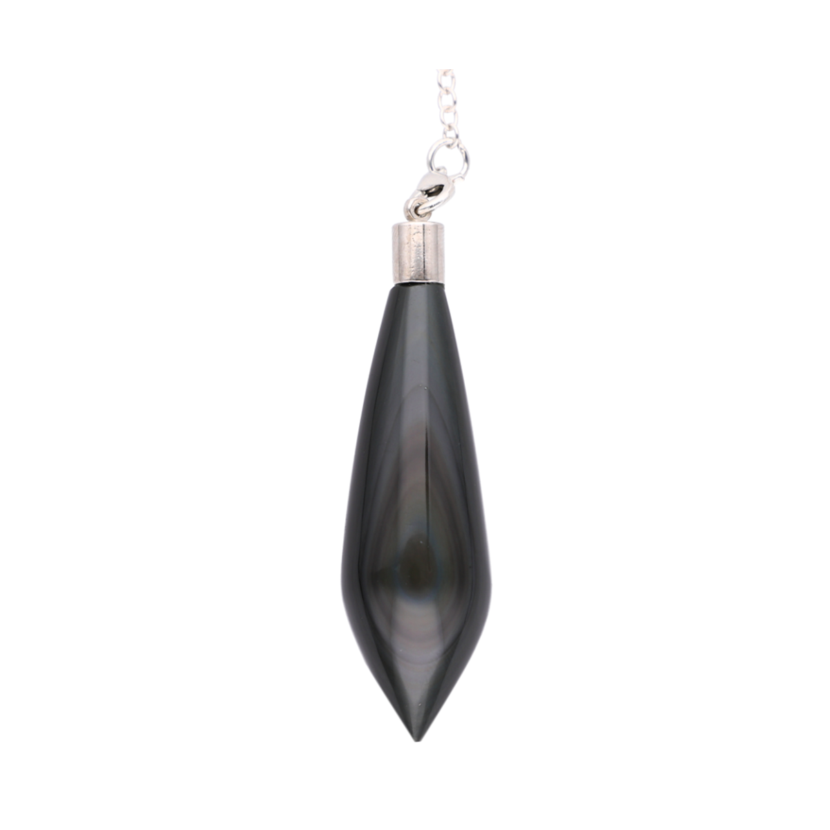 Pendule Obsidienne en Oeil Céleste - Arcanis Pendule Obsidienne en Oeil Céleste - Arcanis