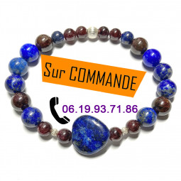 Bracelet Boules en Lapis...