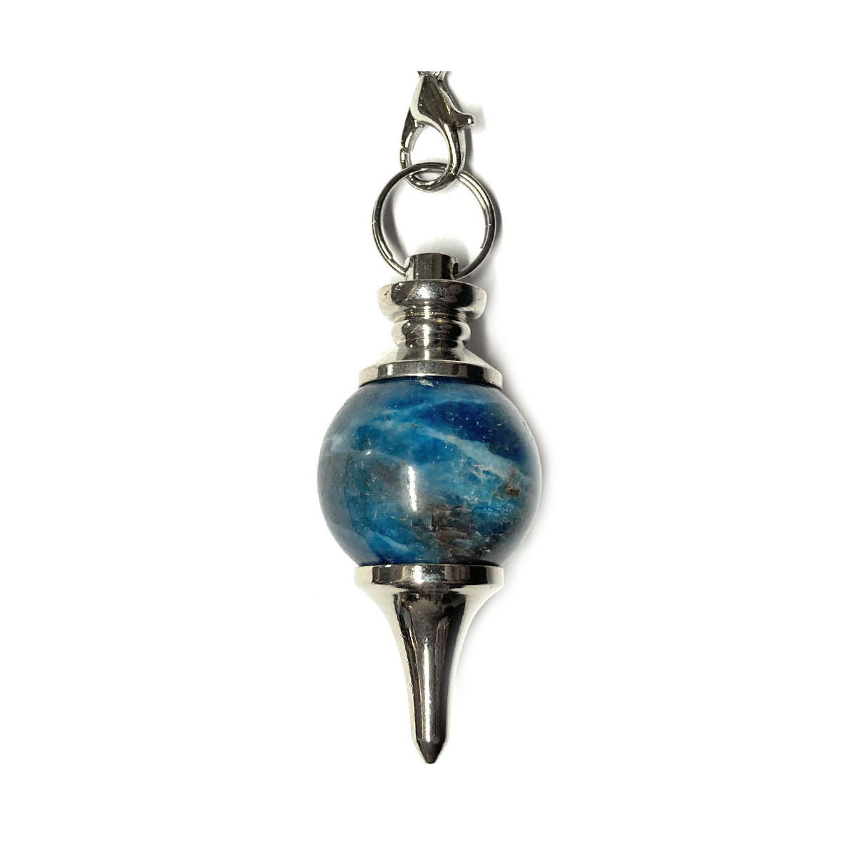 Pendule Boule en Apatite - Forme Séphoroton