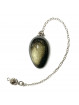 Pendule en Obsidienne Dorée - Forme Oeuf Pendule en Obsidienne Dorée - Forme Oeuf