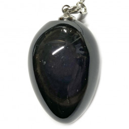 Pendule en Obsidienne Oeil Céleste - Forem Oeuf