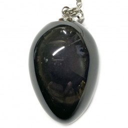 Pendule en Obsidienne Oeil Céleste - Forem Oeuf