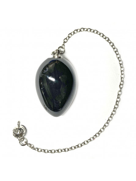 Pendule en Obsidienne Oeil Céleste - Forem Oeuf
