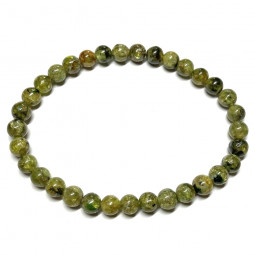 Bracelet en Péridot - Boules de 6mm