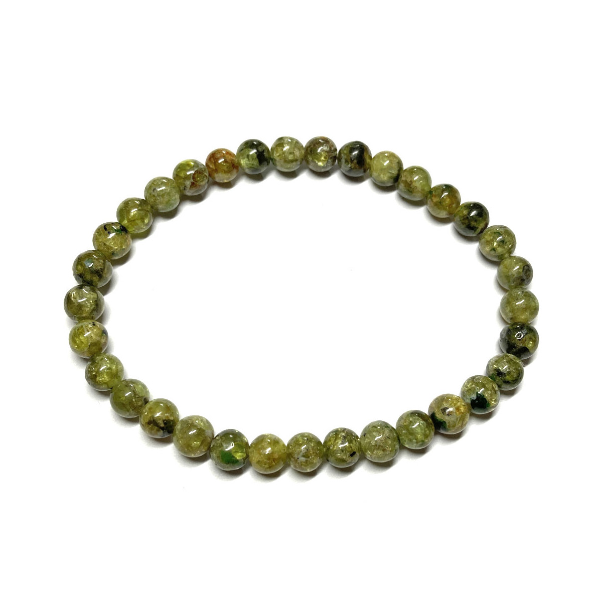 Bracelet en Péridot - Boules de 6mm Bracelet en Péridot - Boules de 6mm