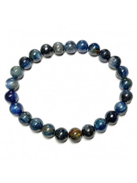 Bracelet en Cyanite - Boules de 8mm Bracelet en Cyanite - Boules de 8mm