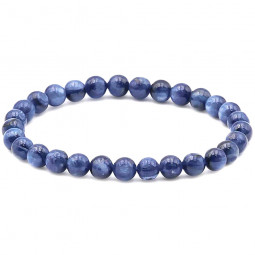 Bracelet en Cyanite EXTRA - Boules de 6mm