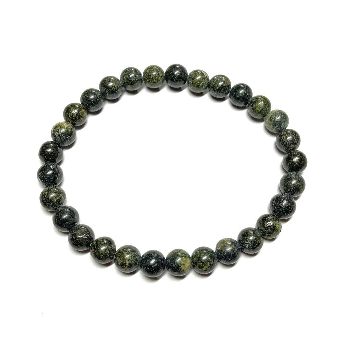 Bracelet en Serpentine - Boules de 6 mm Bracelet en Serpentine - Boules de 6 mm