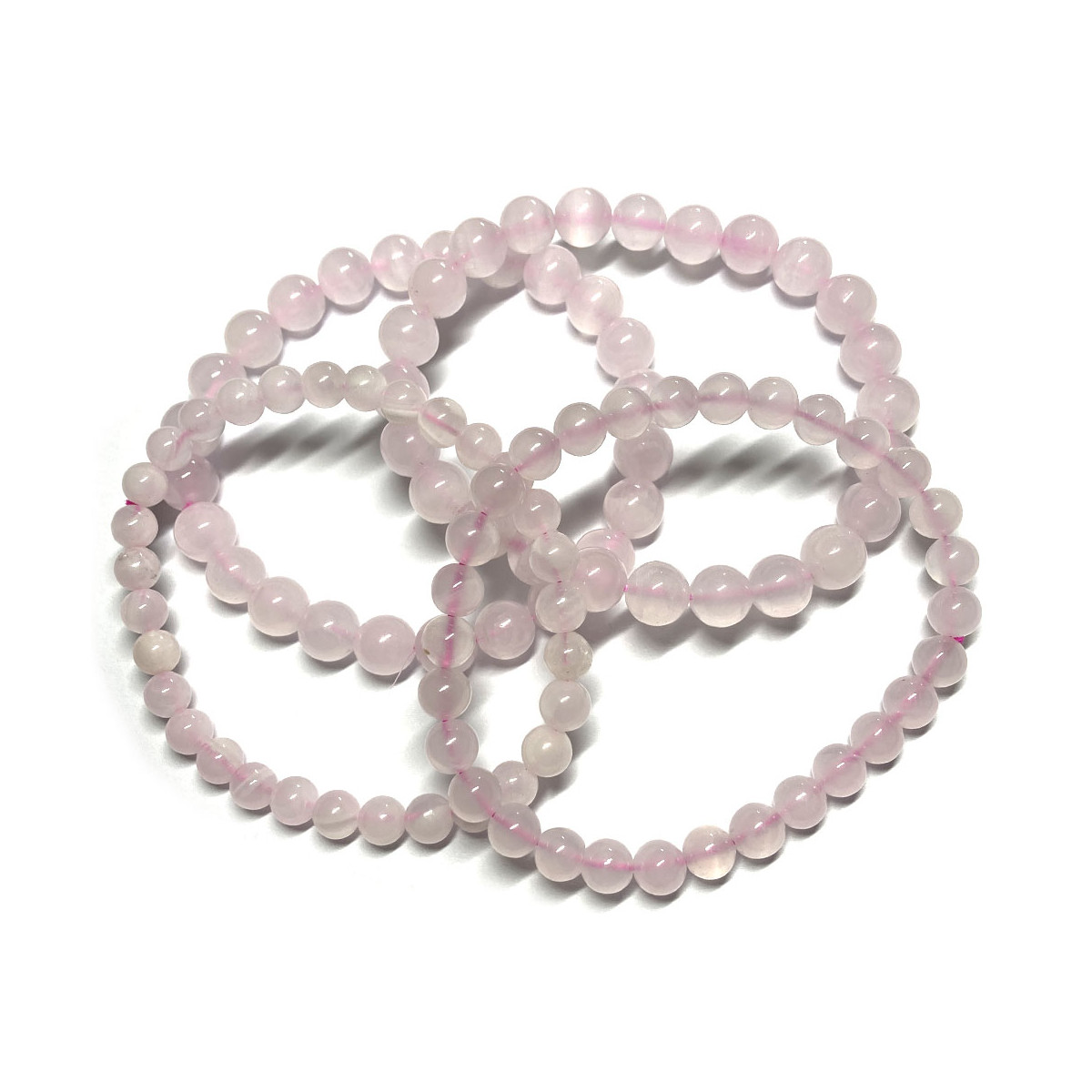Bracelet en Manganocalcite - Boules de 6 ou 8 mm