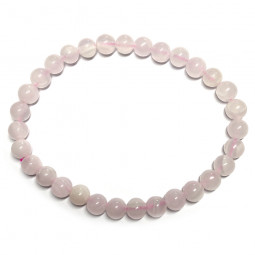 Bracelet en Manganocalcite - Boules de 6 mm