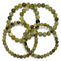 Bracelet en Grenat Vert - Boules de 6 ou 8 mm