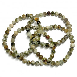 Bracelet en Tourmaline Verte - Boules de 7mm