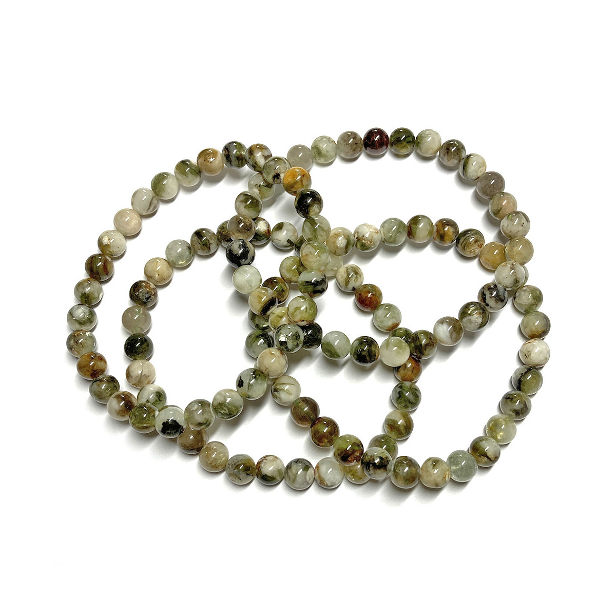 Bracelet en Tourmaline Verte - Boules de 7mm Bracelet en Tourmaline Verte - Boules de 7mm