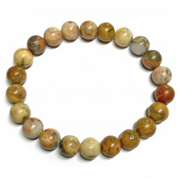 Bracelet en Agate Crazy Lace - Boules de 8mm