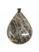 Pendentif en Pierre de Lune Noire - Forme Goutte